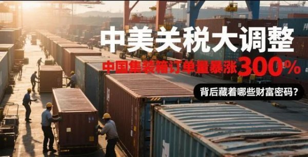 配资平台股票行情 中美关税跳水！集装箱订单暴涨3倍，谁能抓住这波财富密码？